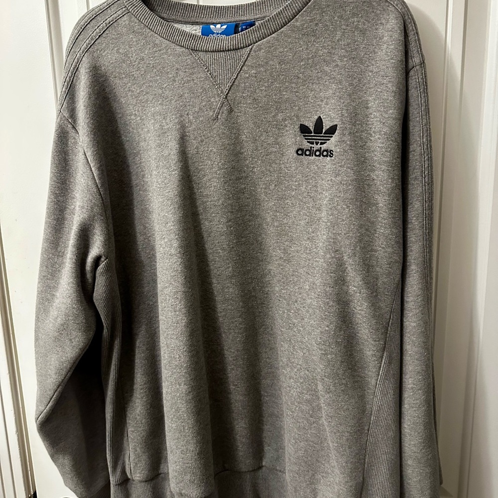 Adidas Gray Athletic Sweater